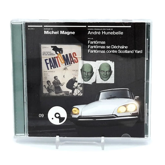 Trames sonore des films de Fantomas vue du devant du boitier