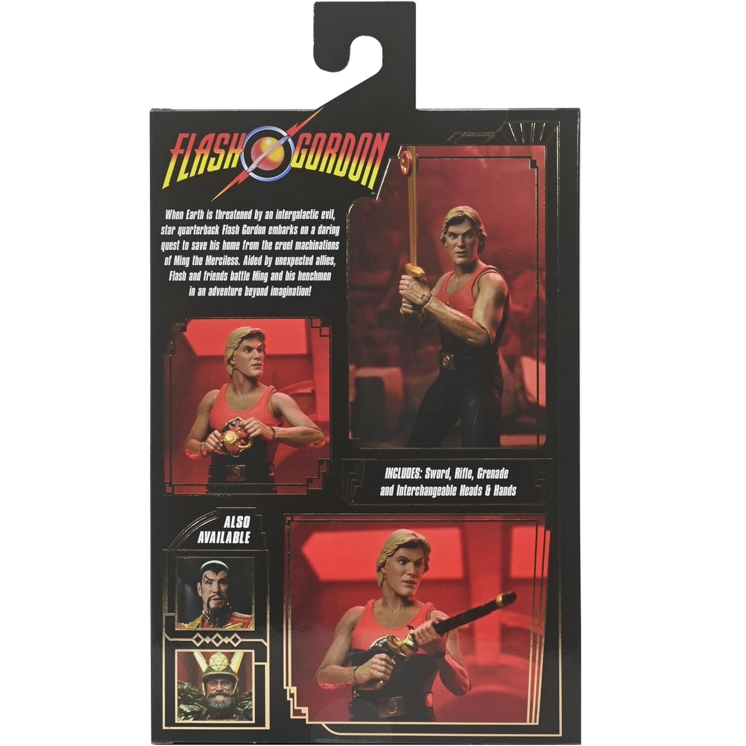Flash Gordon figurine 7inch final battle ultimate arrière de la boite