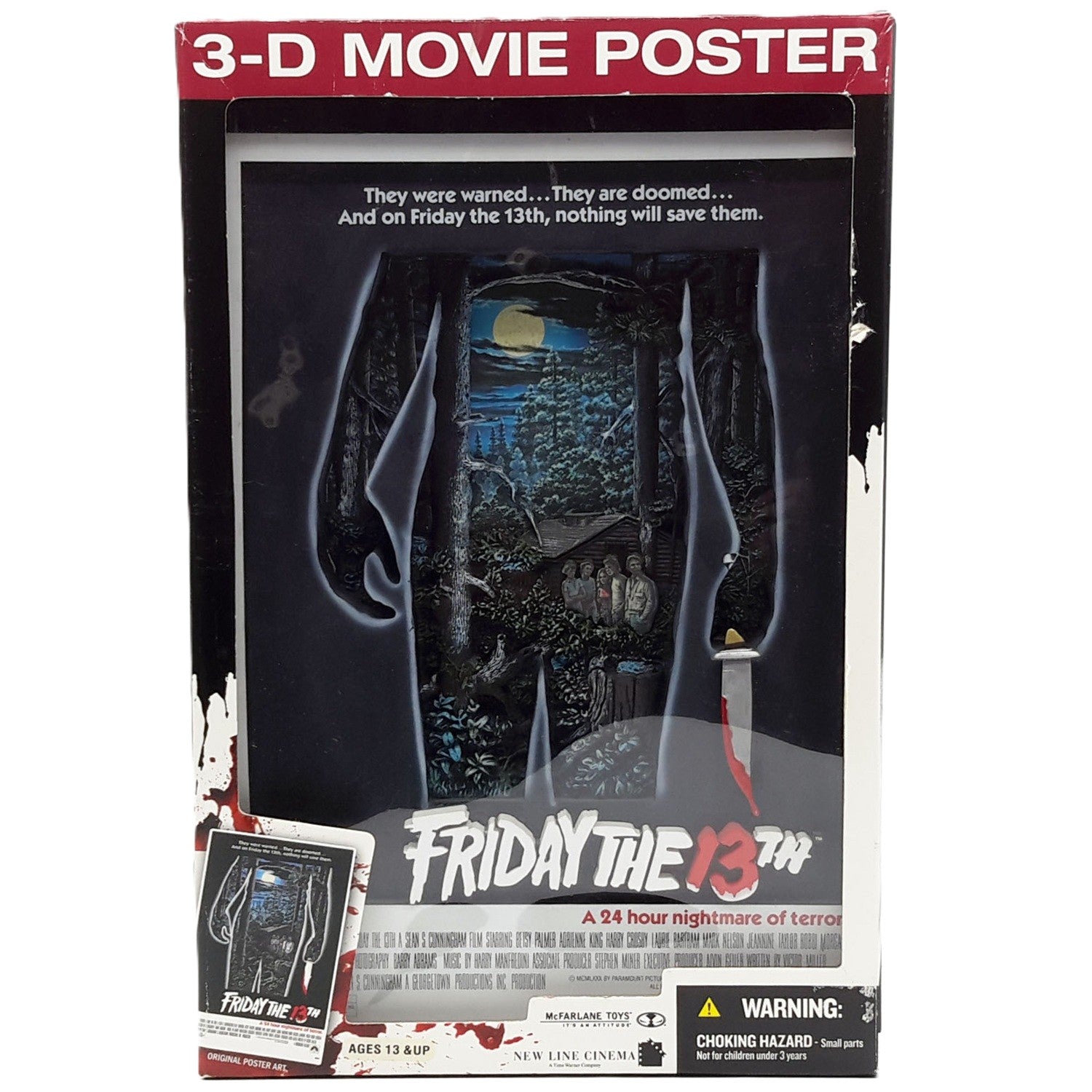 Affiche 3-D Movie Poster de Vendredi 13 dans sa boite