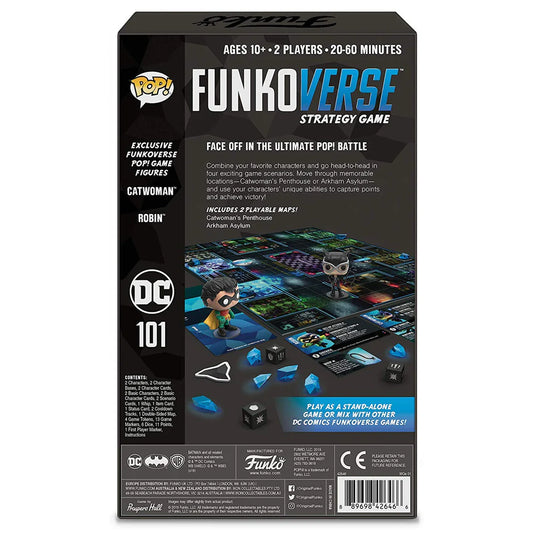 DC Comics jeu FunkoVerse Batman arrière de la boite