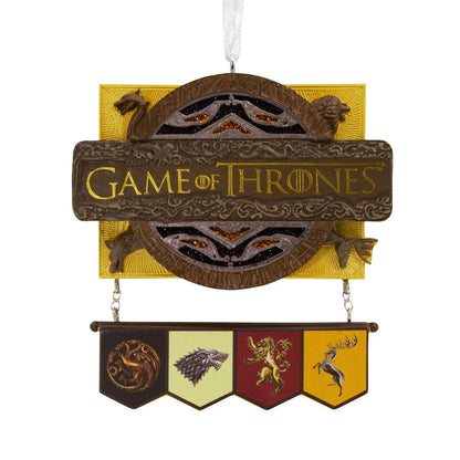 Game of Thrones décoration d'arbre de Noël Hallmark en détail