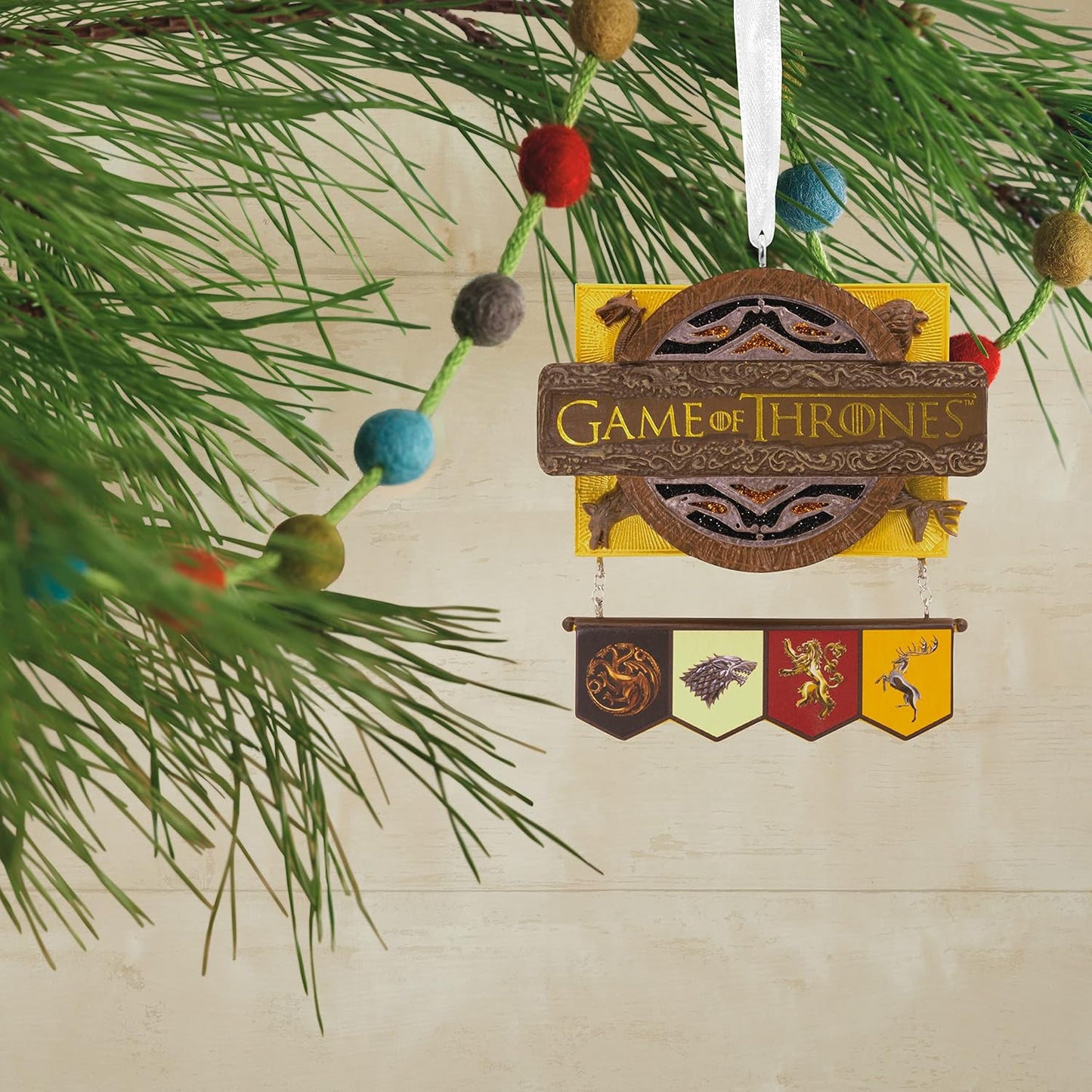 Game of Thrones décoration d'arbre de Noël Hallmark dans l'arbre