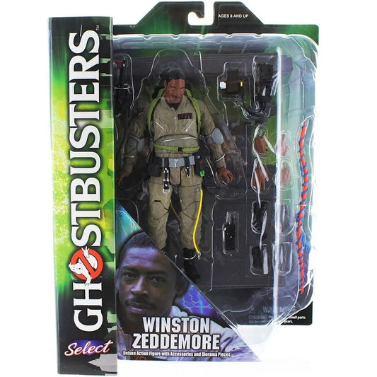Figurine Select de Winston Zeddemore dans Ghostbusters dans sa boite