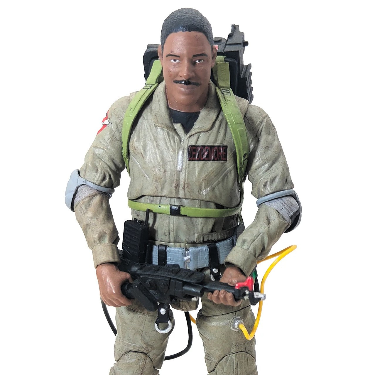 Figurine Select de Winston Zeddemore dans Ghostbusters en gros plan
