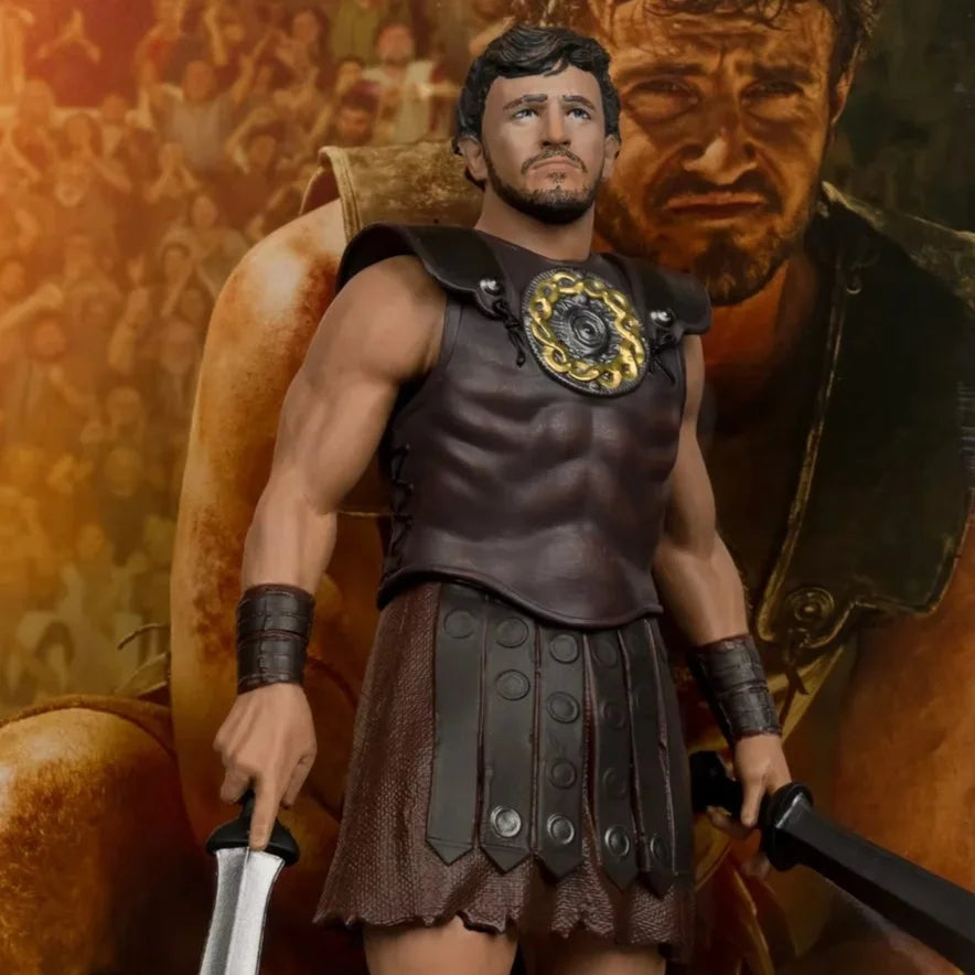Galdiator 2, figurine Movie Maniacs de Lucius en gros plan