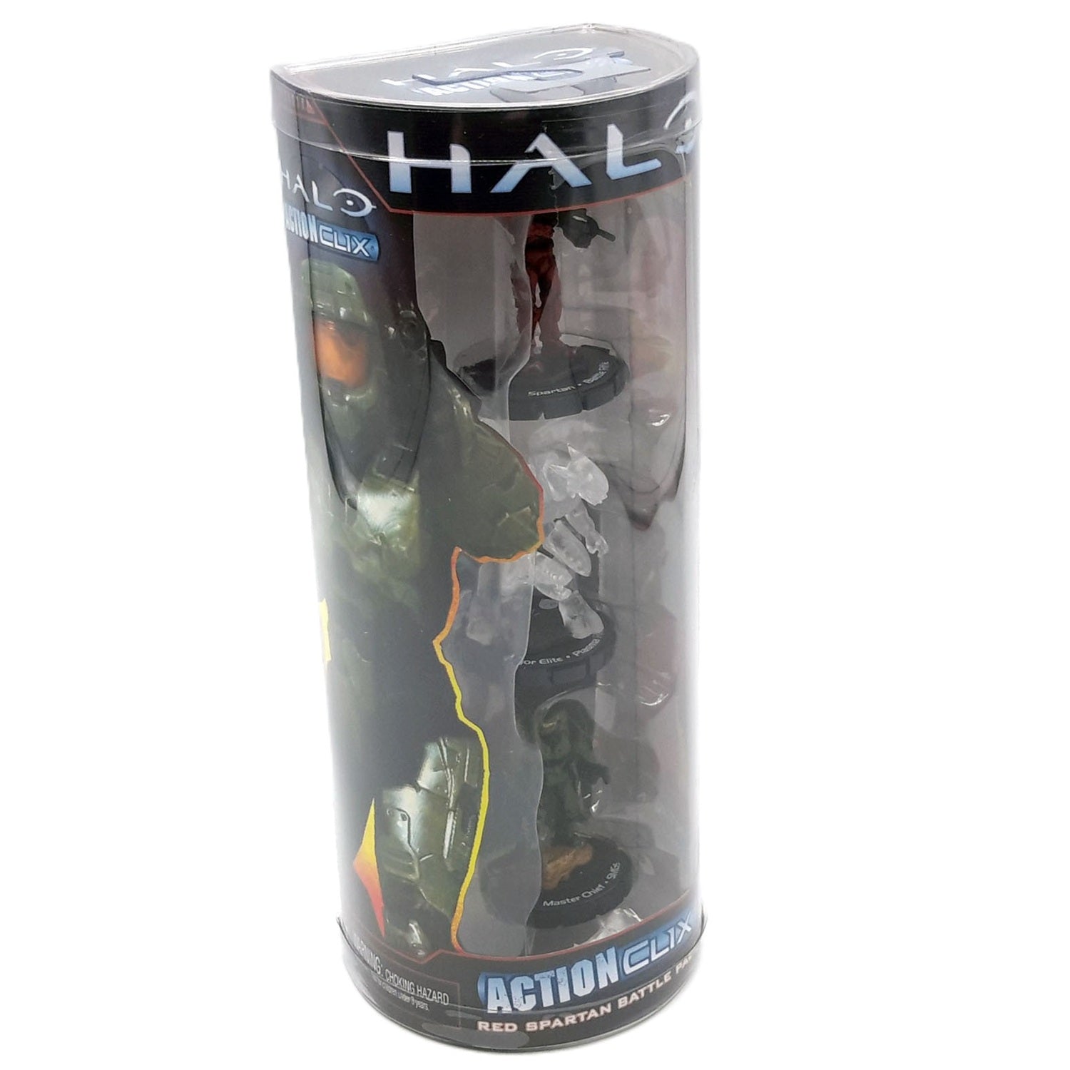 Halo Red Spartan Battle pack Action Clix boite de profil droit