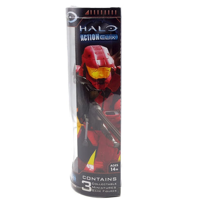 Halo Red Spartan Battle pack Action Clix vue de profil gauche