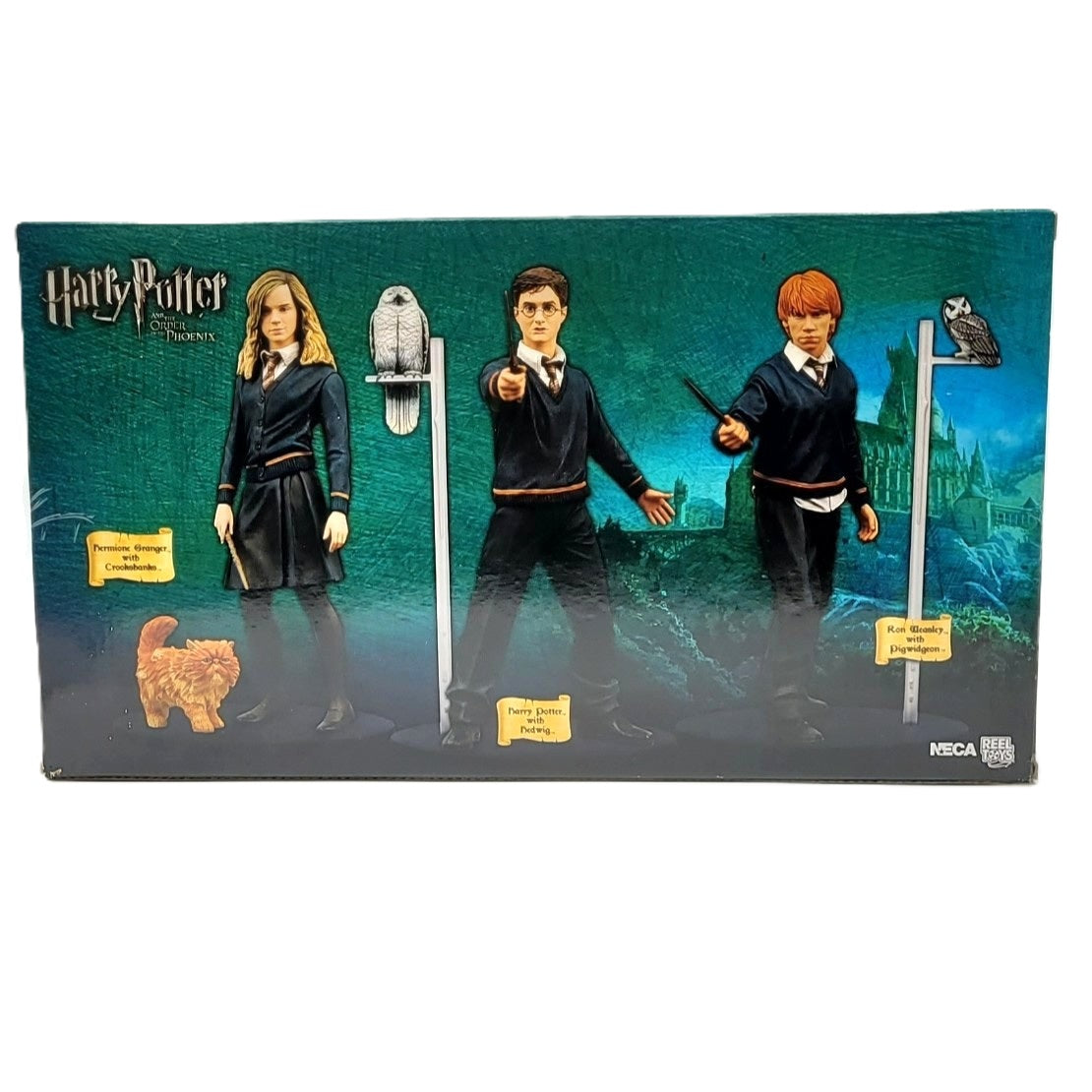 Harry Potter et l'ordre du Phoenix, pack de 3 figurines Neca arrière de la boite