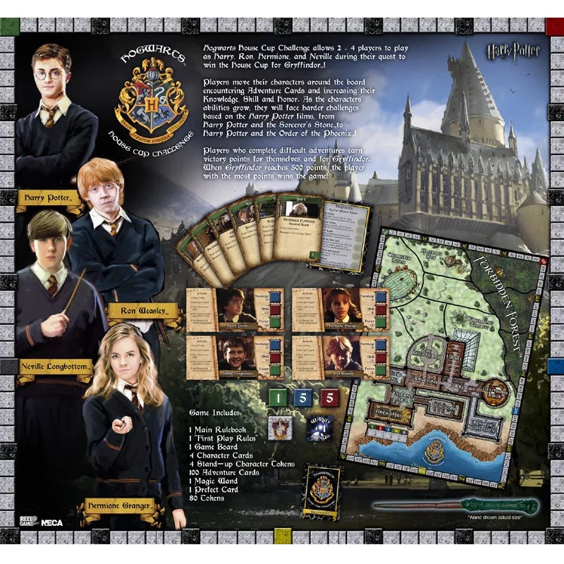 Harry Potter jeu Hogwarts House Cup Challenge arrière de la boite