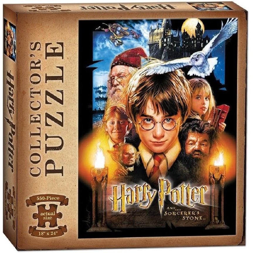 Puzzle 550 pièces Harry Potter à l'école des sorciers devant de la boite
