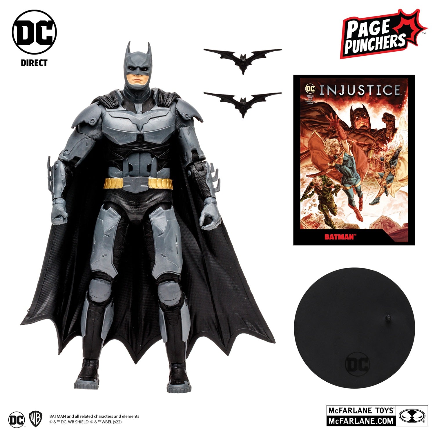 Injustice 2 figurine Batman Page Punchers McFarlane avec les accessoires