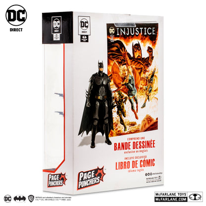 Injustice 2 figurine Batman Page Punchers McFarlane arrière de la boite