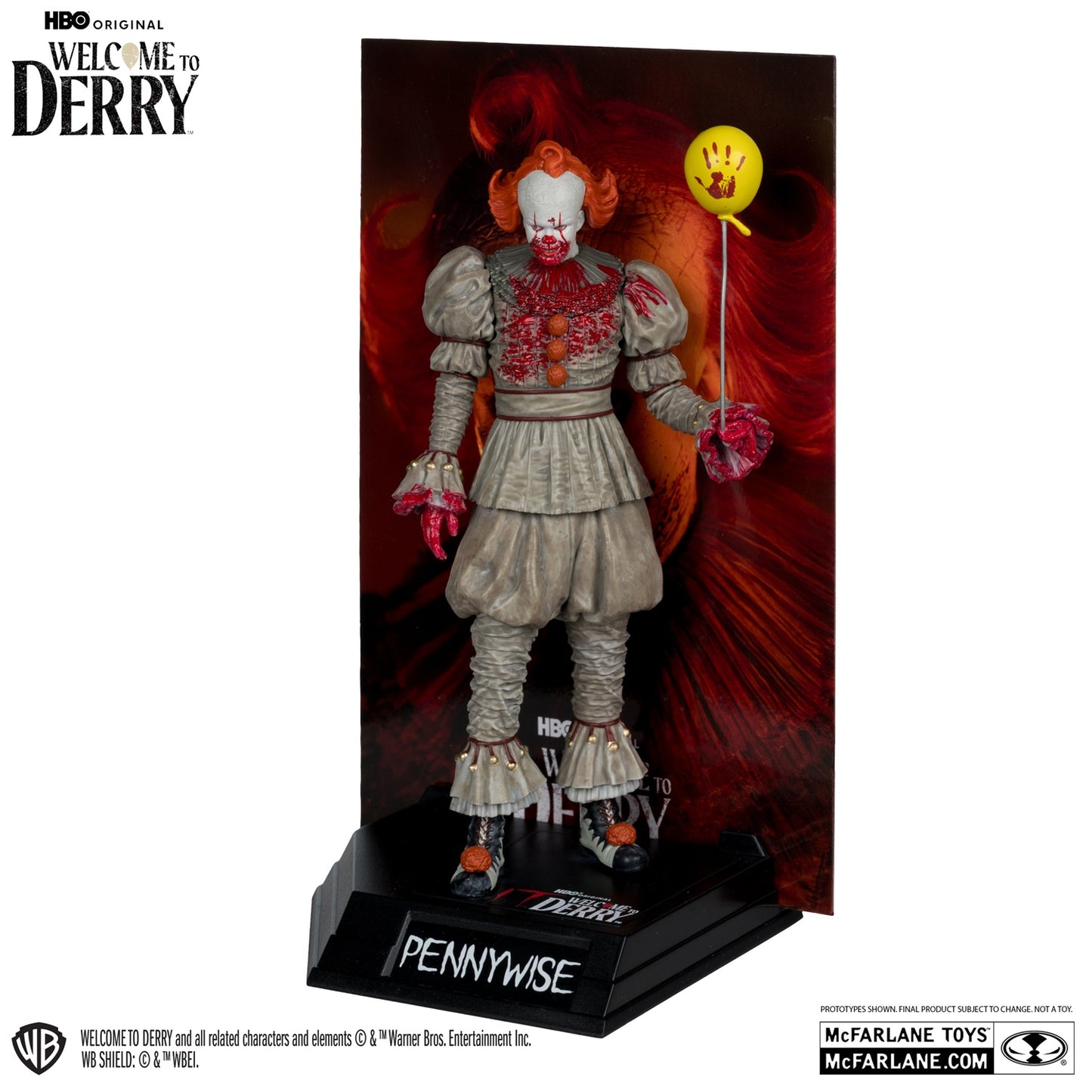 It Welcome to Dery figurine Movie Maniacs Pennywise ensanglanté de face