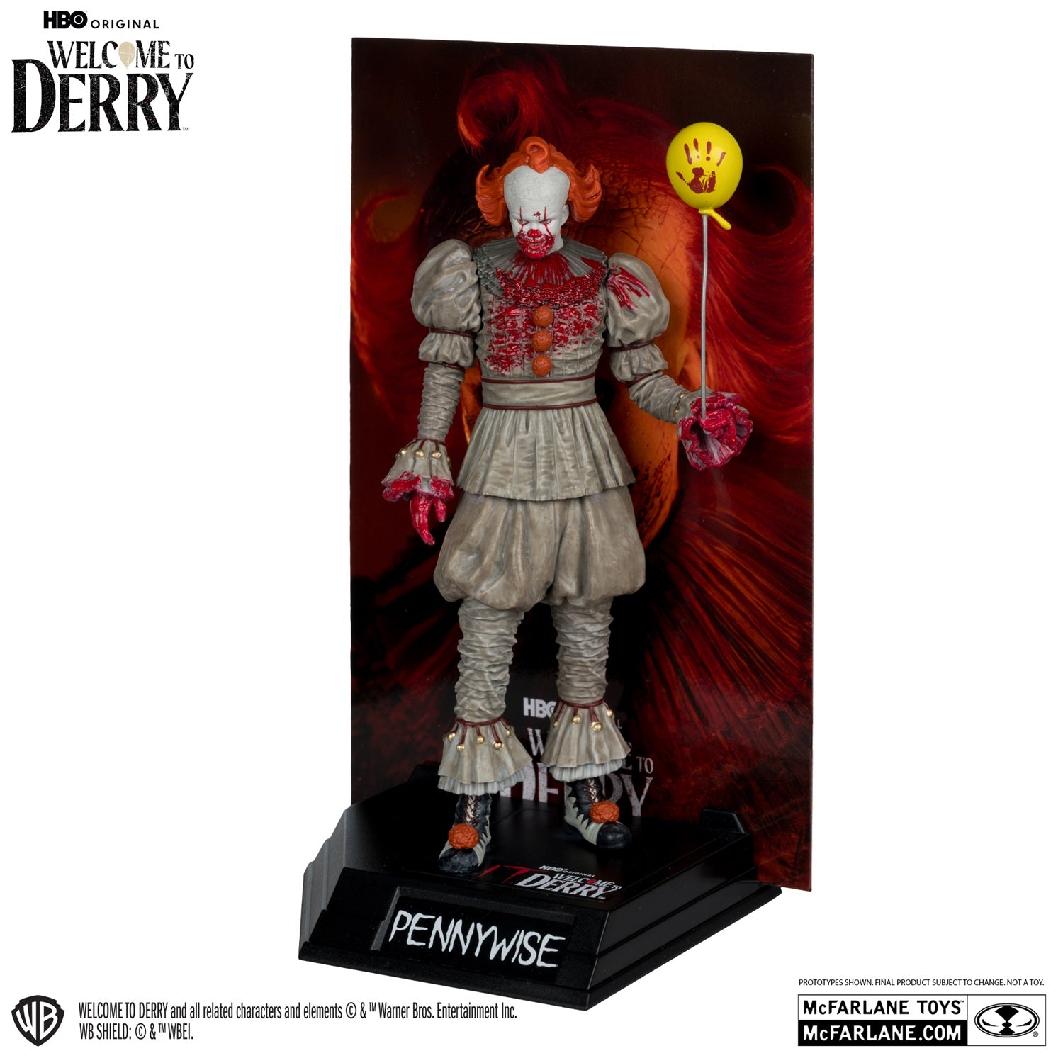 It Welcome to Dery figurine Movie Maniacs Pennywise ensanglanté de face