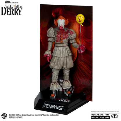 It Welcome to Dery figurine Movie Maniacs Pennywise ensanglanté de face