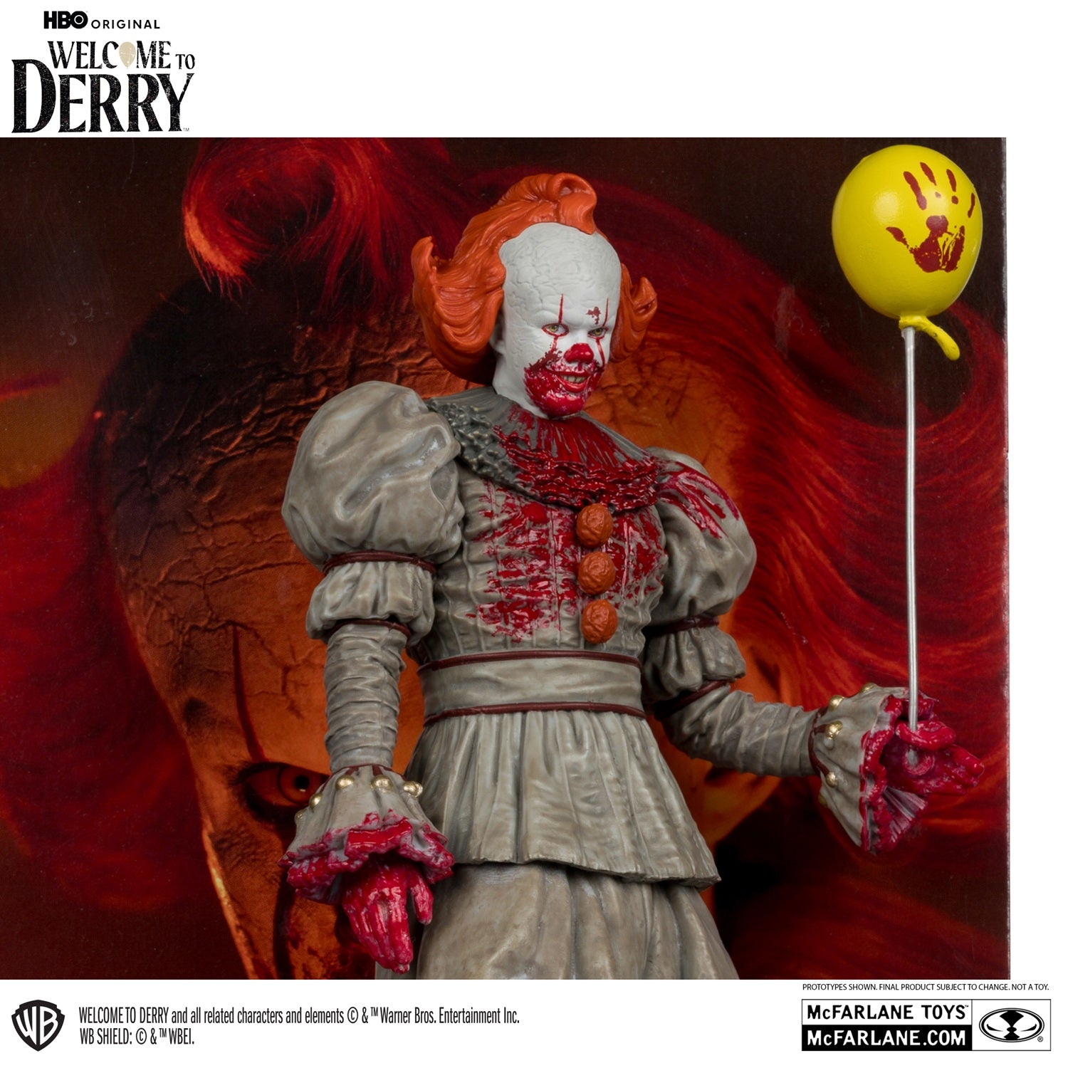 It Welcome to Dery figurine Movie Maniacs Pennywise ensanglanté 