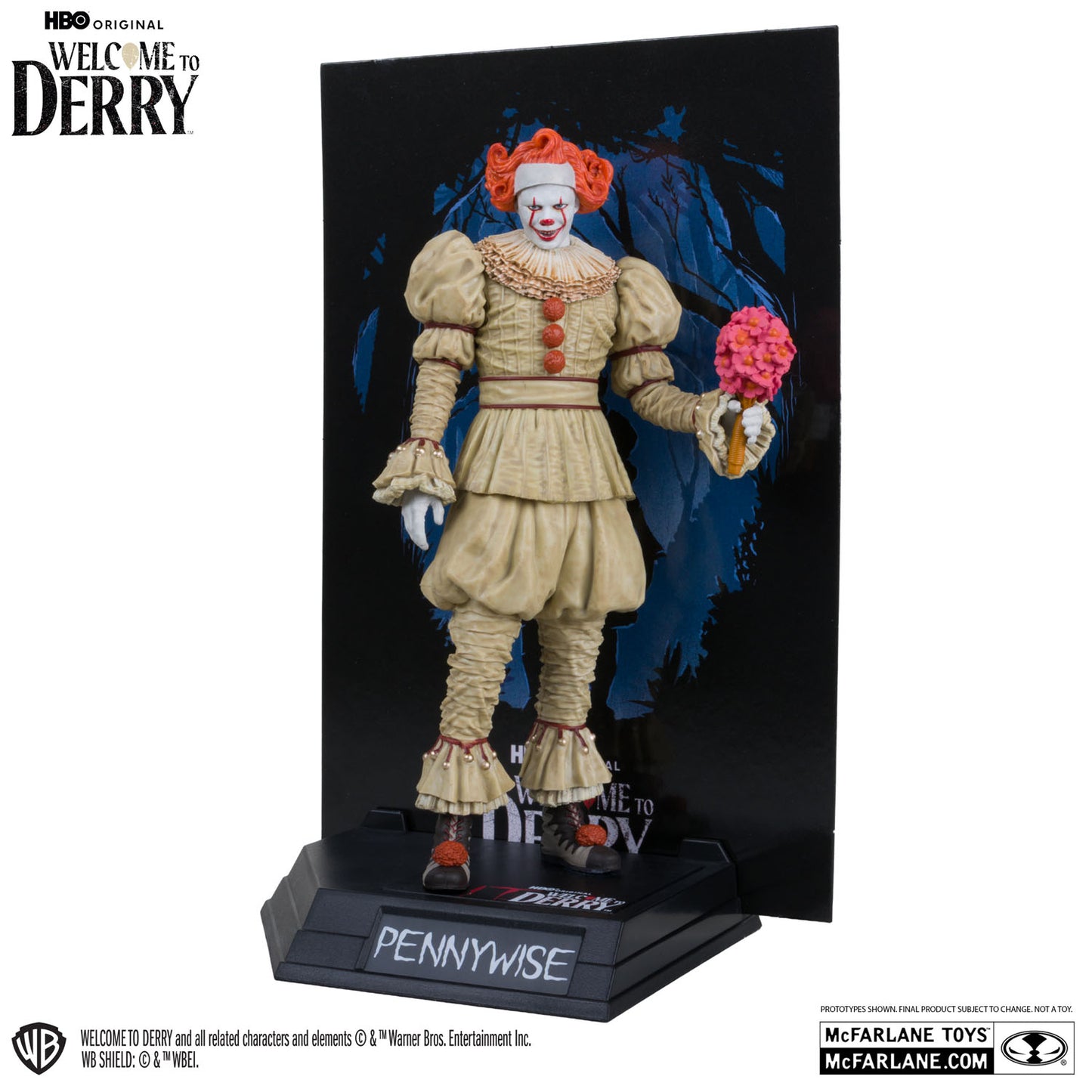 It, Welcome to Derry, figurine Pennywise Gold Label Movie Maniacs McFarlane