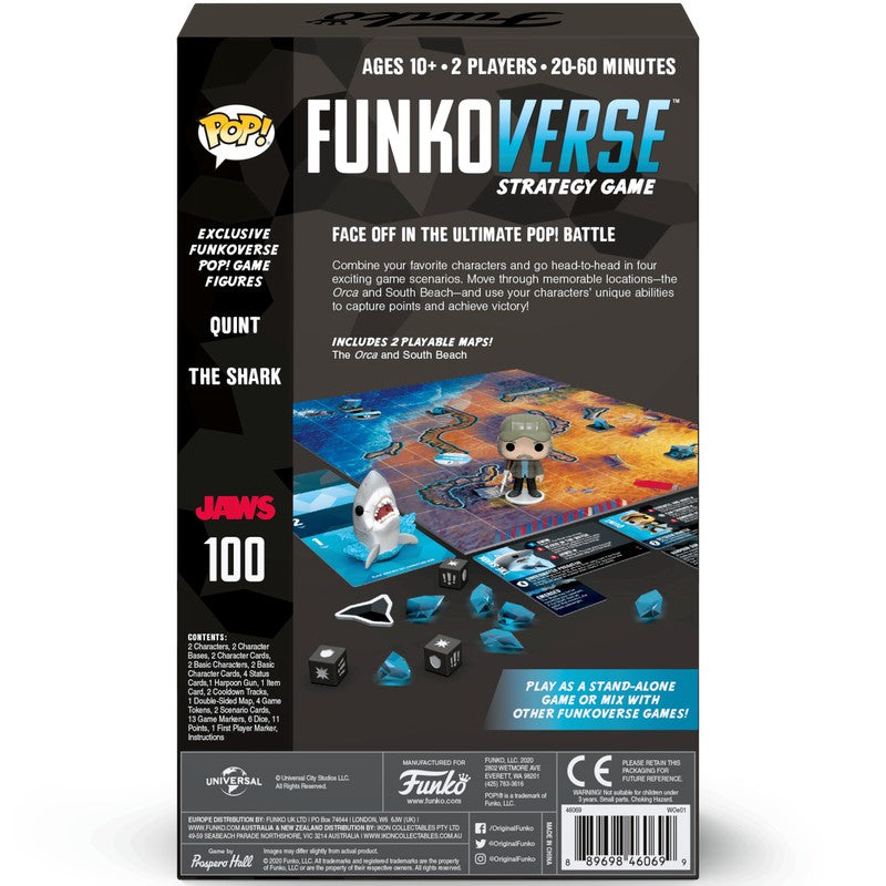 Jaws jeu Funkoverse arrière de la boite