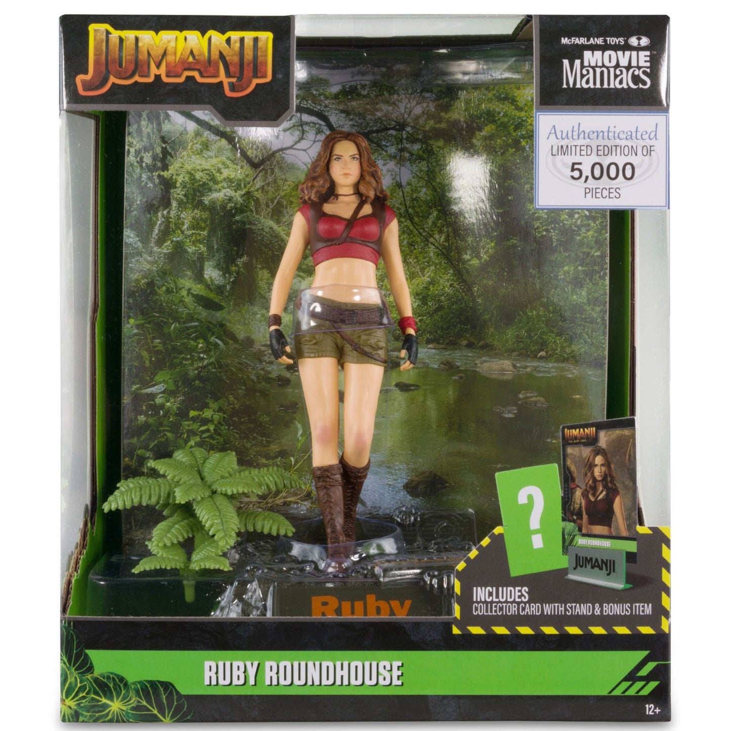 Jumanji, figurine Movie Maniacs Ruby Roundhouse McFarlane en boite
