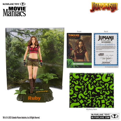 Jumanji, figurine Movie Maniacs Ruby Roundhouse McFarlane avec accessoires