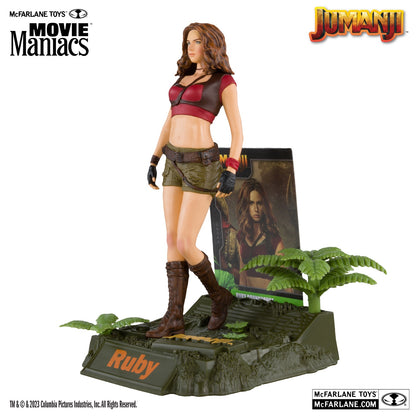 Jumanji, figurine Movie Maniacs Ruby Roundhouse McFarlane de face