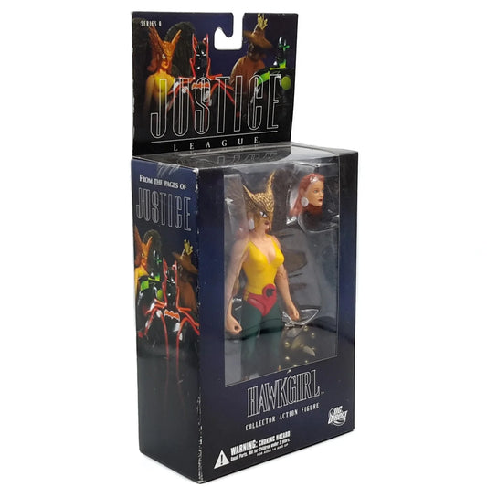Justice League, figurine Hawkgirl par DC Direct boite de 3/4