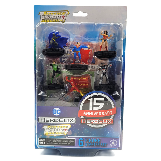 Justice League, ensemble de 6 figurines HeroClix 15th anniversaire (WizKids)