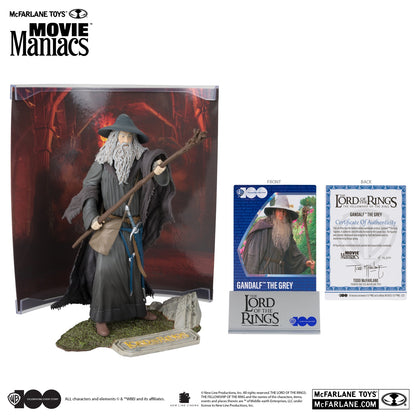 Figurine Gandalf the Grey, McFarlane Movie Maniacs avec la carte