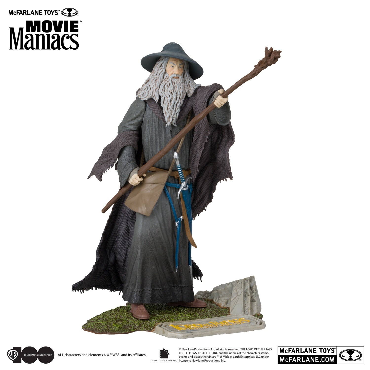 Figurine Gandalf the Grey, McFarlane Movie Maniacs de face