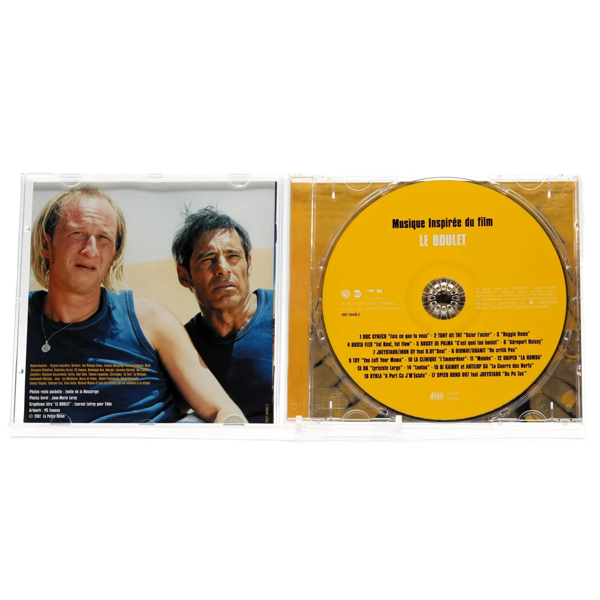 Musique inspirée du film Le Boulet en CD vue du boitier ouvert