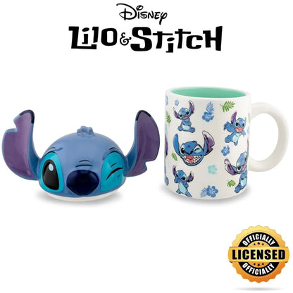 Lilo & Stitch, tasse avec couvercle 3D de Stitch