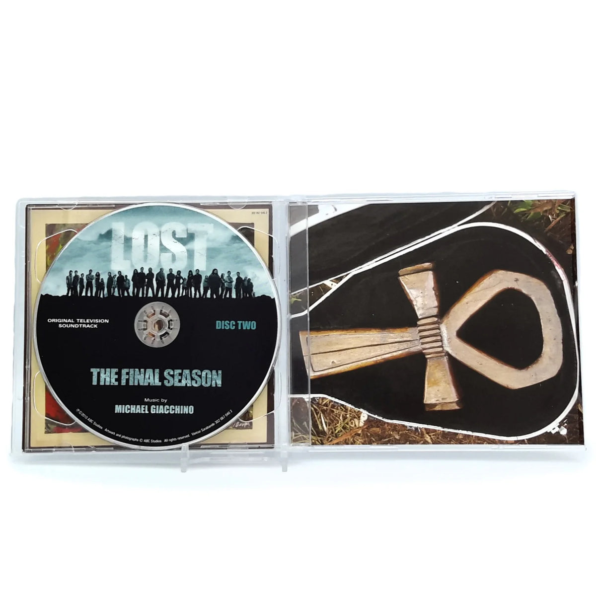 Trame sonore de Lost: The Final Season vue du boitier ouvert et du disque 2