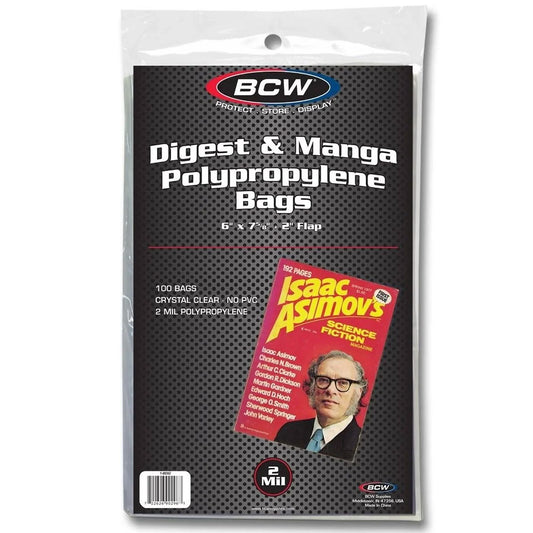 BCW, sacs Manga, paquet de 100 (1-BDIG)