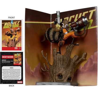 Marvel Collection 1:6, figurine de Rocket Racoon avec la carte