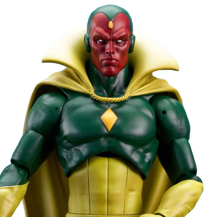 Figurine Vision Marvel Select en gros plan