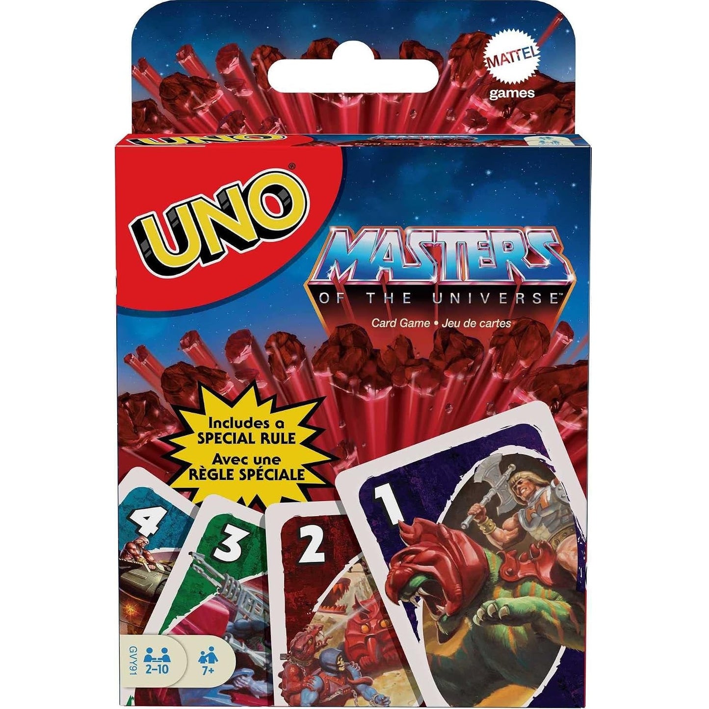 Les Maitres de l'univers jeu de carte Uno