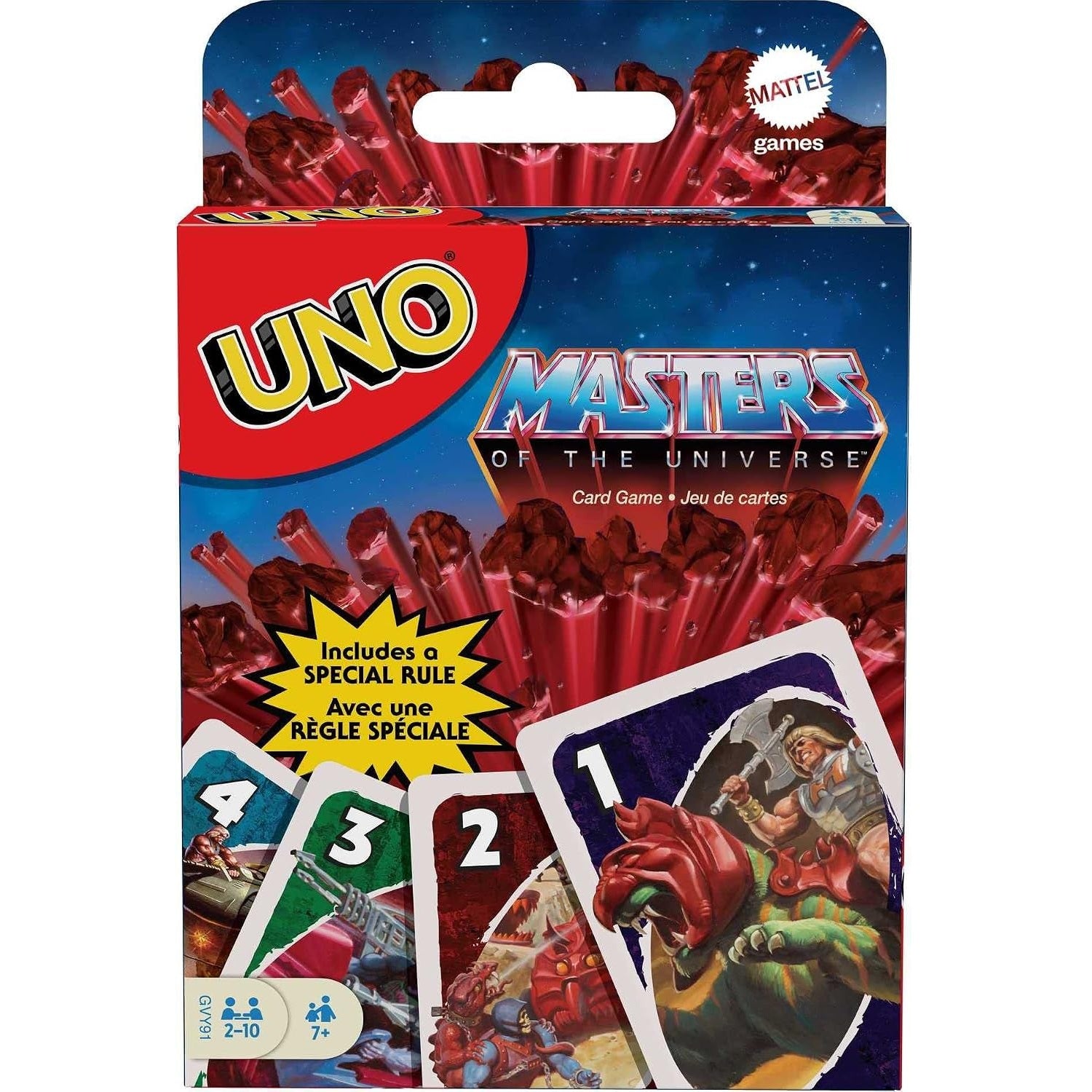 Les Maitres de l'univers jeu de carte Uno