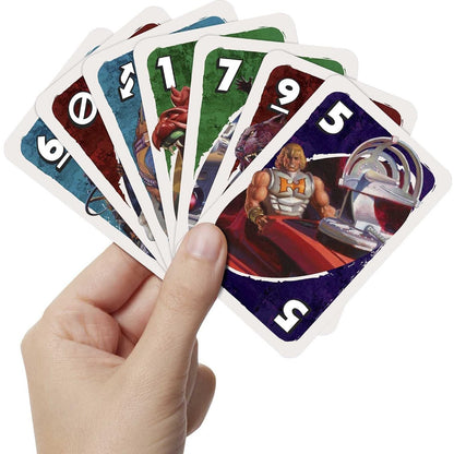 Les Maitres de l'univers jeu de carte Uno cartes en main