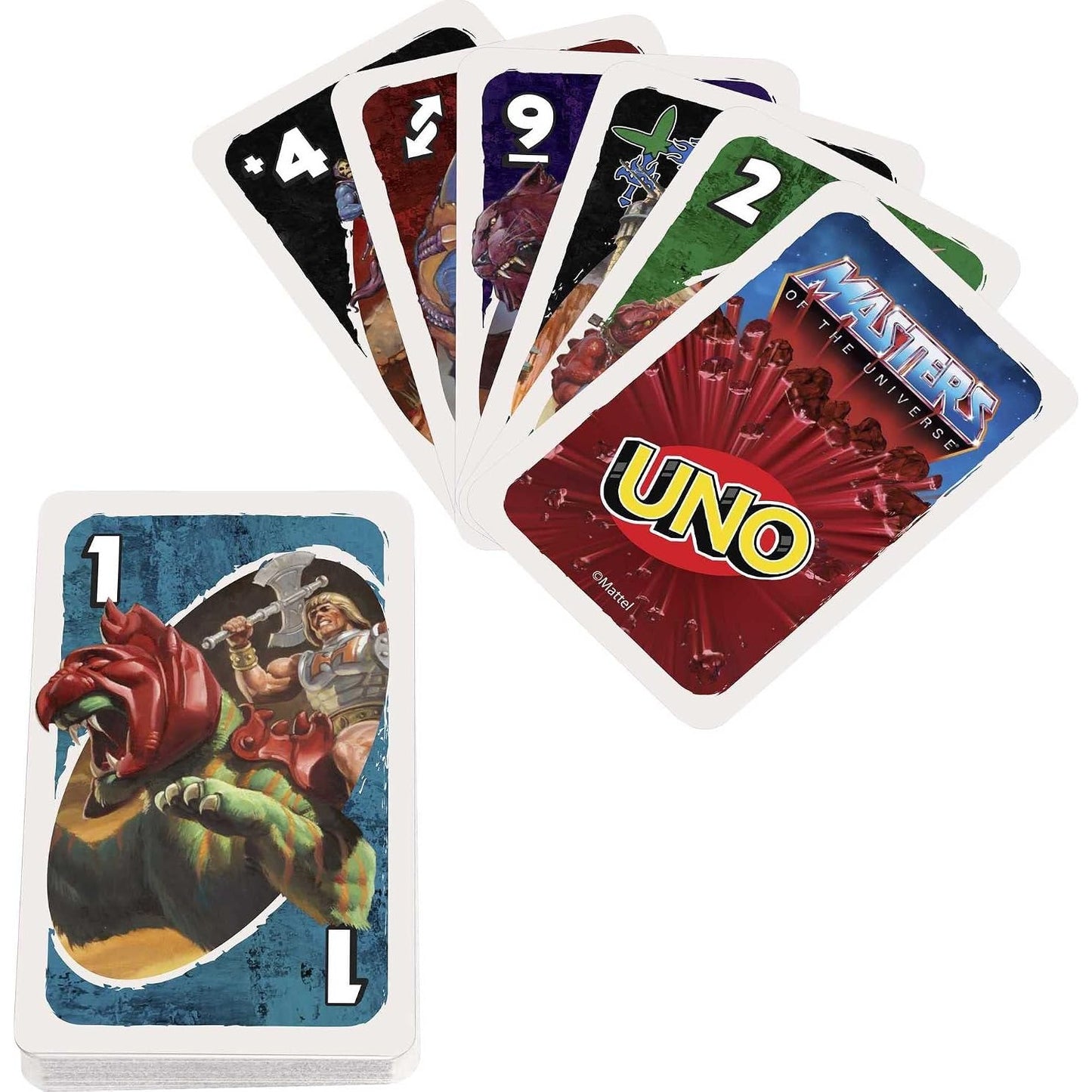 Les Maitres de l'univers jeu de carte Uno en détail
