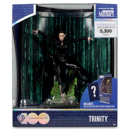 Matrix, figurine Trinity Movie Maniacs McFarlane en boite