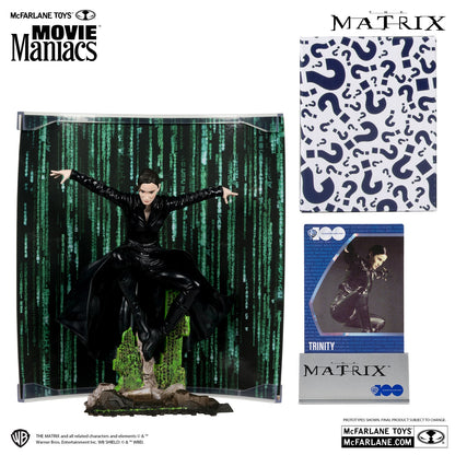 Matrix, figurine Trinity Movie Maniacs McFarlane avec accessoires