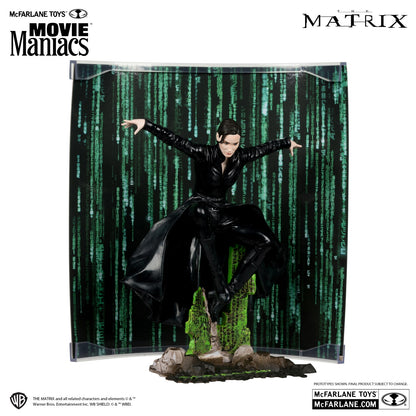 Matrix, figurine Trinity Movie Maniacs McFarlane en action