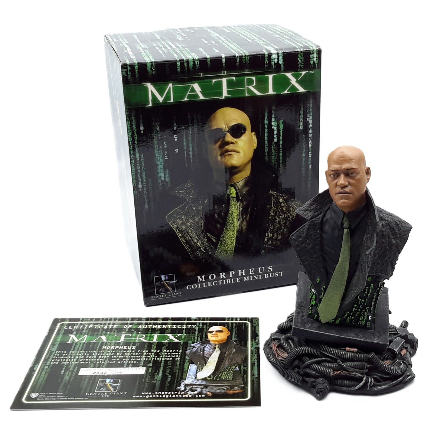 Matrix buste de Morpheus avec certificat