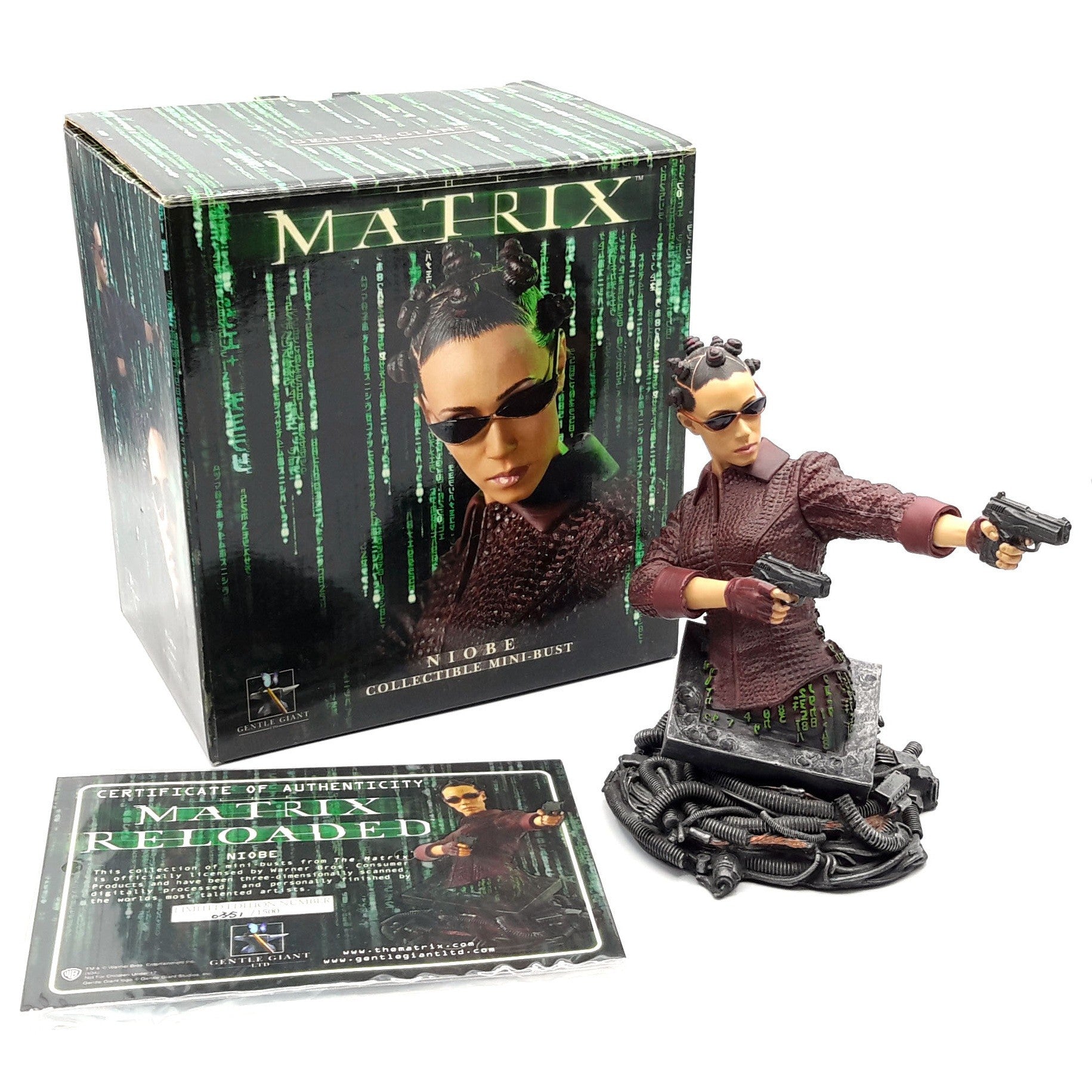 Matrix buste de Niobe Gentle Giant avec le certificat