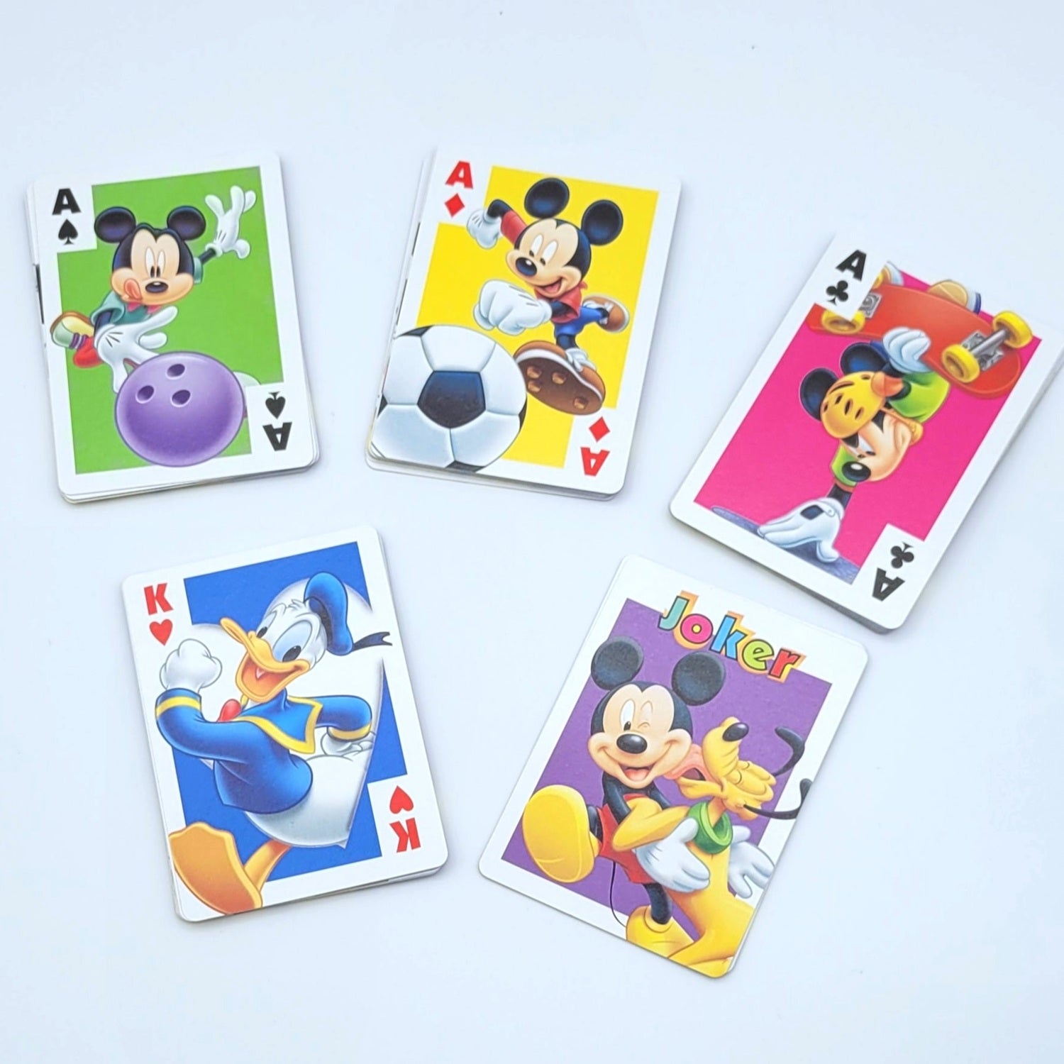 Jeu de cartes Mickey Mouse détail des cartes