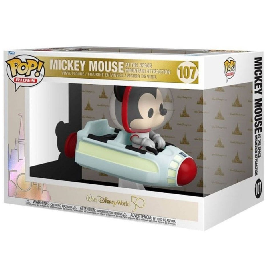 Mickey Mouse, figurine Pop Rides WDW Space Mountain #107 (Funko) en boite