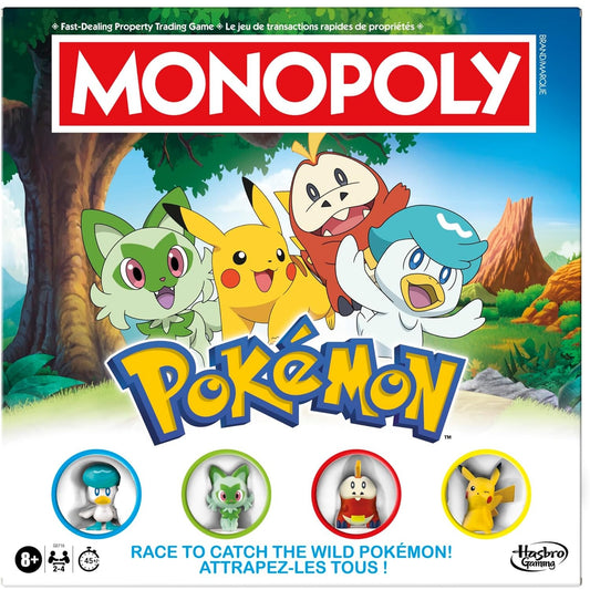 Jeu de Monopoly Pokemon devant de la boite