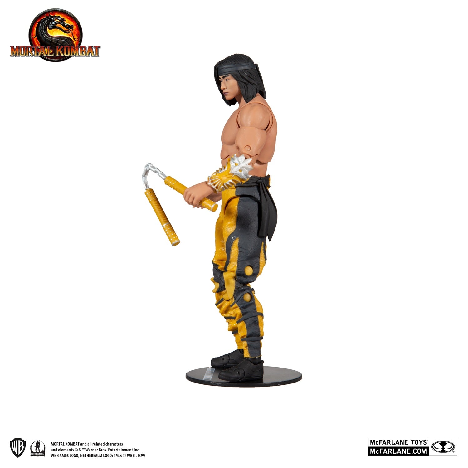 Mortal Kombat 11 figurine Liu Kang de profil