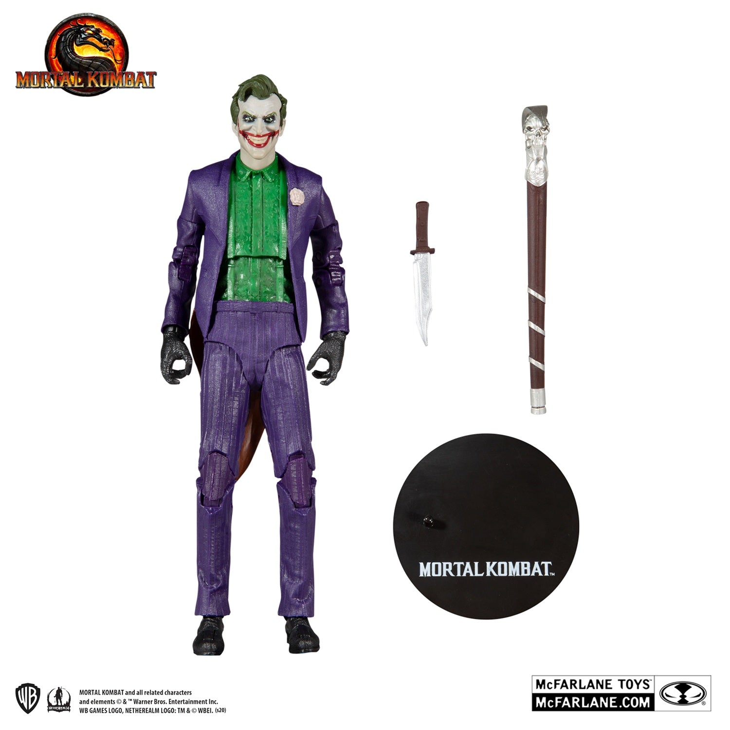 Mortal Kombat 11 figurine The Joker avec accessoires