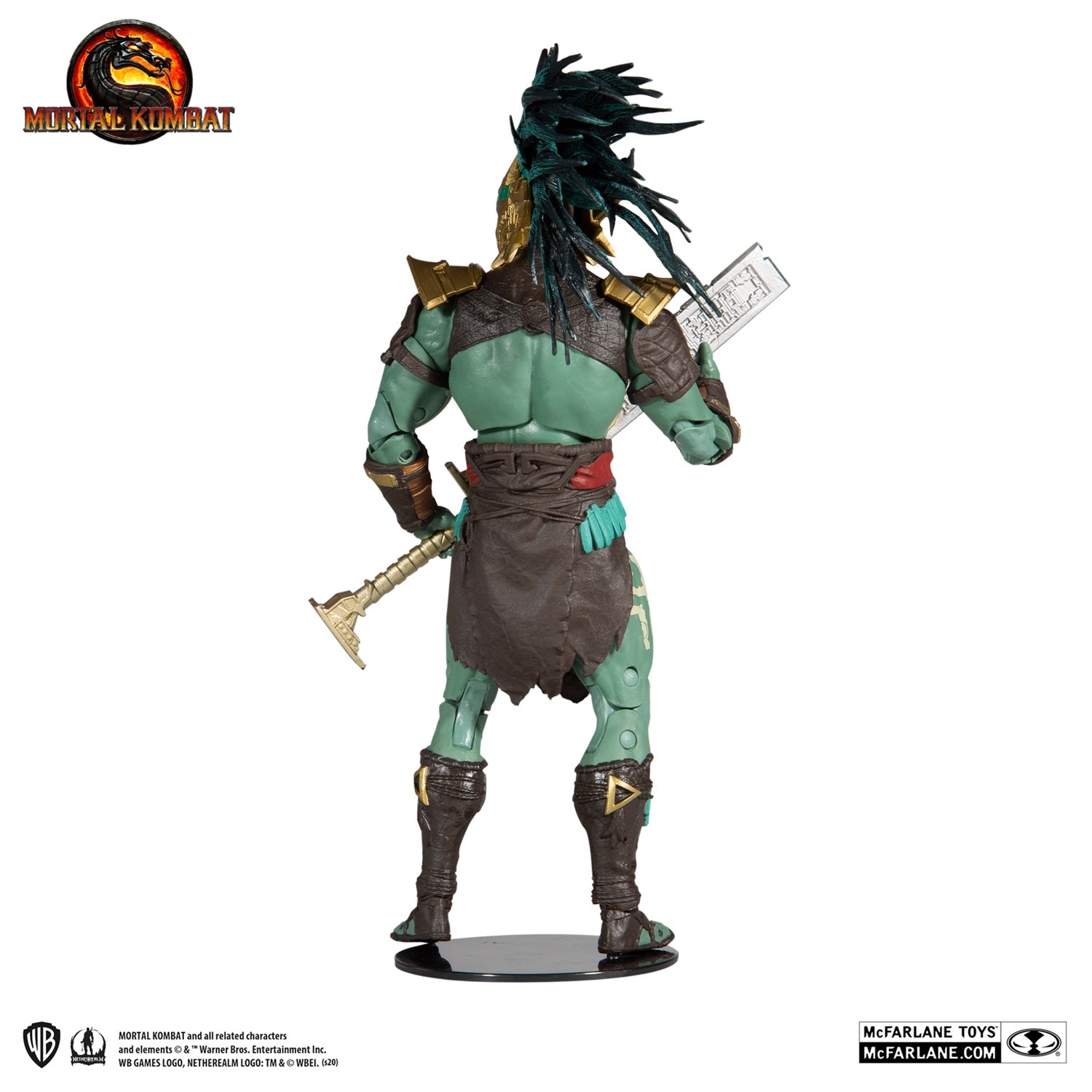 Mortal Kombat 11 figurine Kotal Kahn de dos